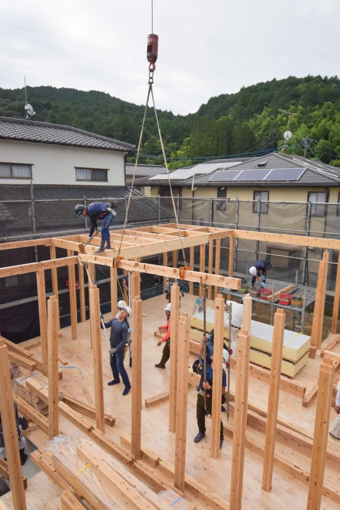 福岡県那珂川市07　注文住宅建築現場リポート③　～上棟式～