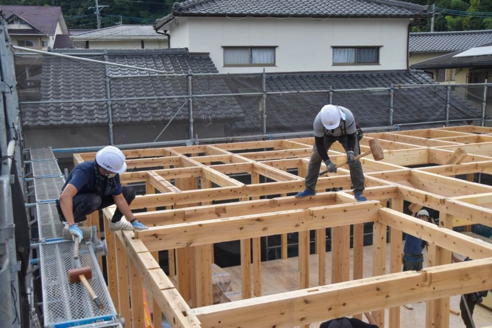 福岡県那珂川市07　注文住宅建築現場リポート③　～上棟式～