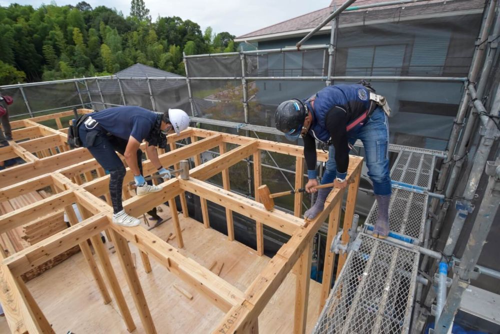 福岡県那珂川市07　注文住宅建築現場リポート③　～上棟式～