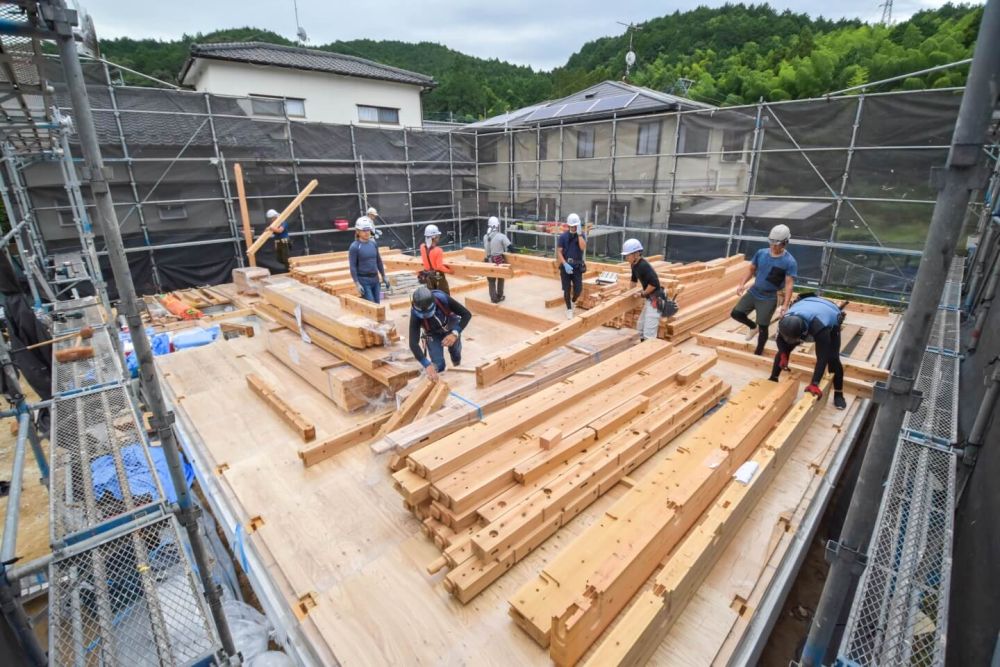 福岡県那珂川市07　注文住宅建築現場リポート③　～上棟式～