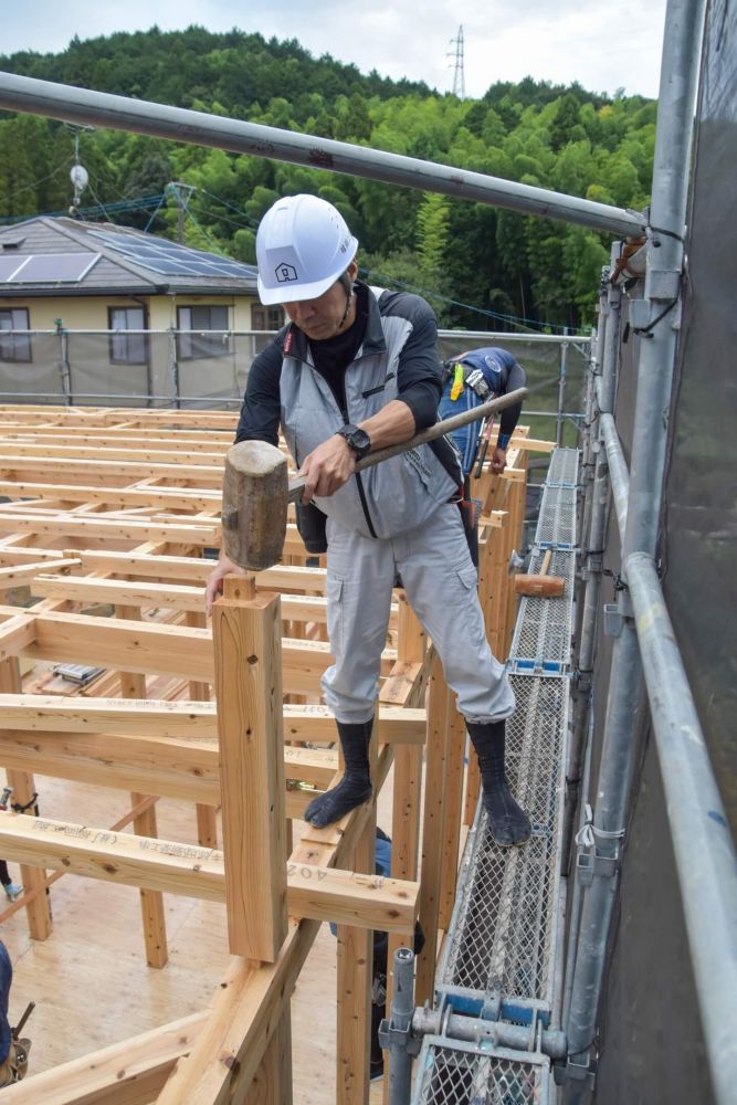 福岡県那珂川市07　注文住宅建築現場リポート③　～上棟式～