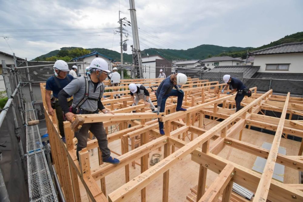 福岡県那珂川市07　注文住宅建築現場リポート③　～上棟式～