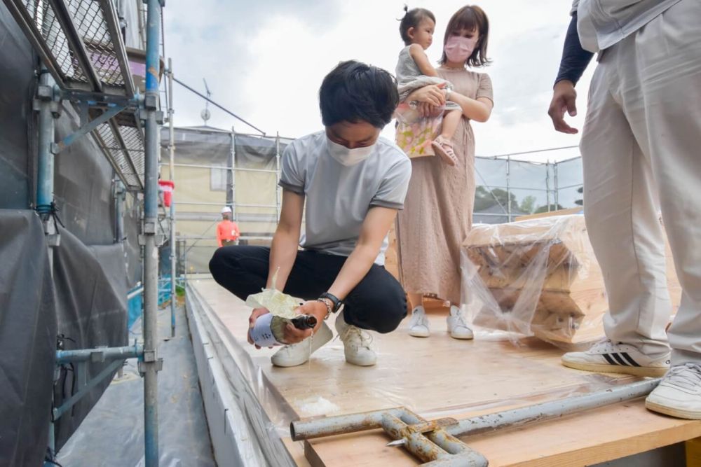 福岡県那珂川市07　注文住宅建築現場リポート③　～上棟式～