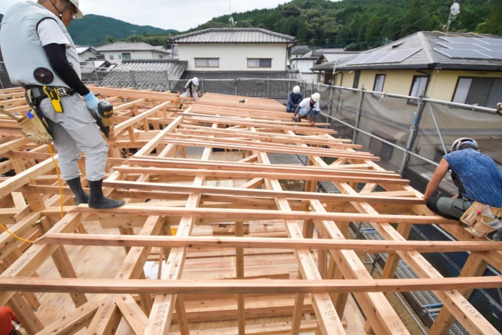 福岡県那珂川市07　注文住宅建築現場リポート③　～上棟式～