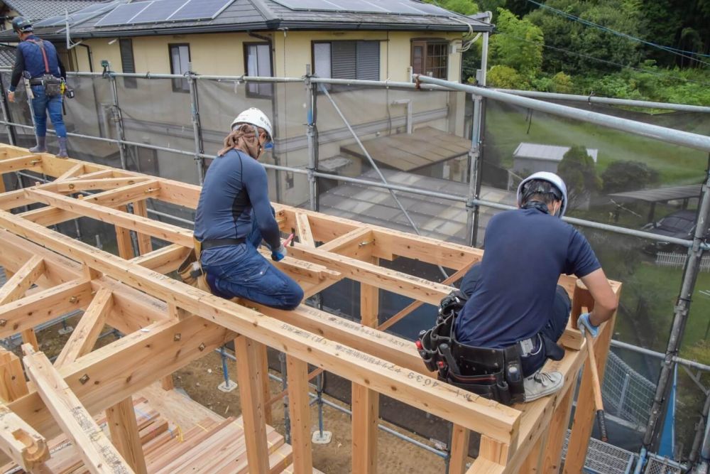 福岡県那珂川市07　注文住宅建築現場リポート③　～上棟式～