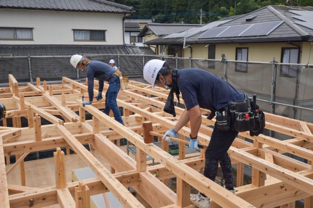 福岡県那珂川市07　注文住宅建築現場リポート③　～上棟式～