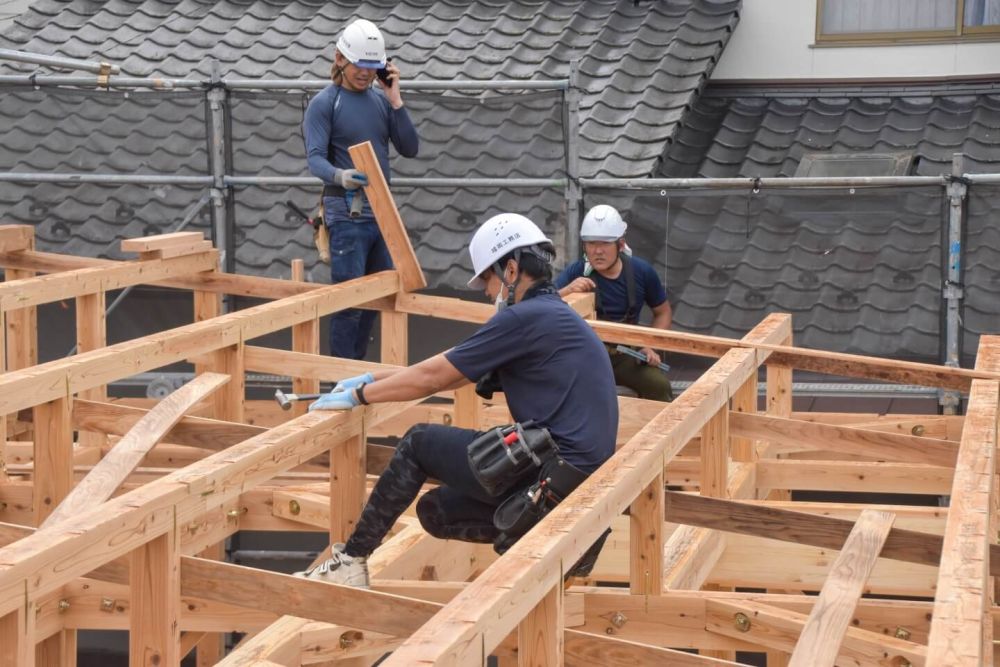 福岡県那珂川市07　注文住宅建築現場リポート③　～上棟式～