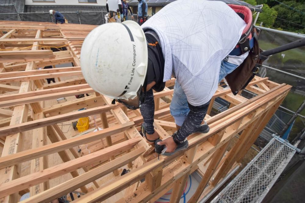 福岡県那珂川市07　注文住宅建築現場リポート③　～上棟式～