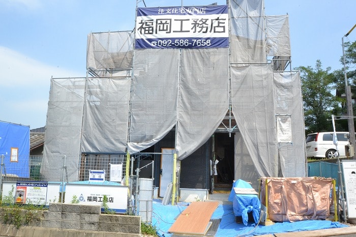 福岡県糟屋郡宇美町02　注文住宅建築現場リポート⑨