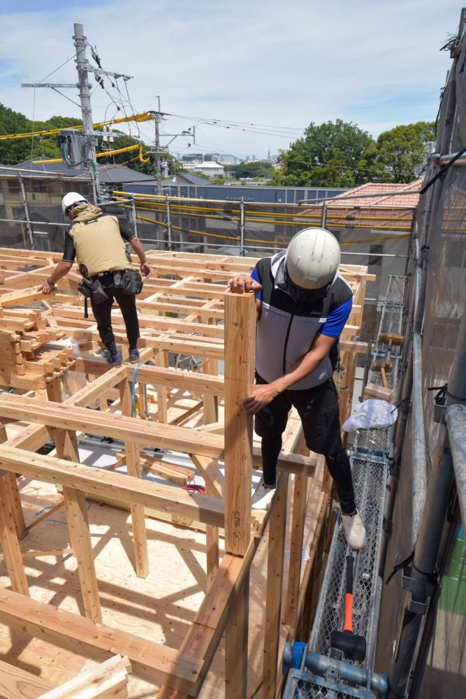 福岡市城南区06　注文住宅建築現場リポート④　～上棟式～