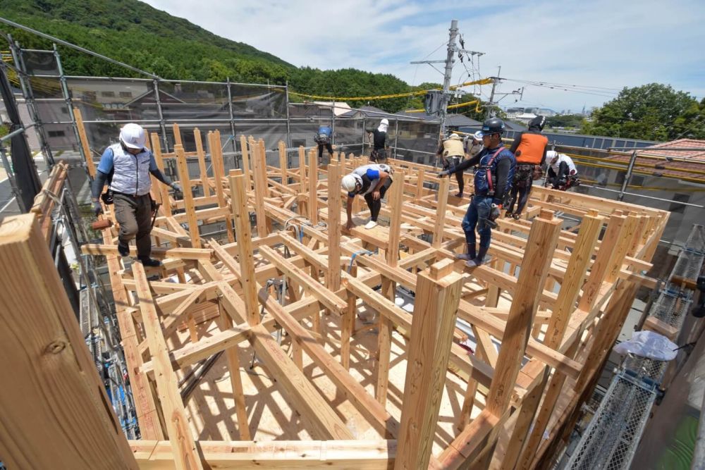 福岡市城南区06　注文住宅建築現場リポート④　～上棟式～