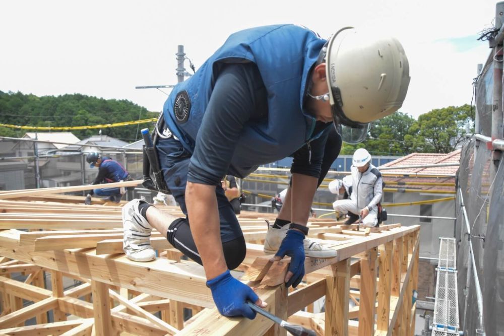 福岡市城南区06　注文住宅建築現場リポート④　～上棟式～