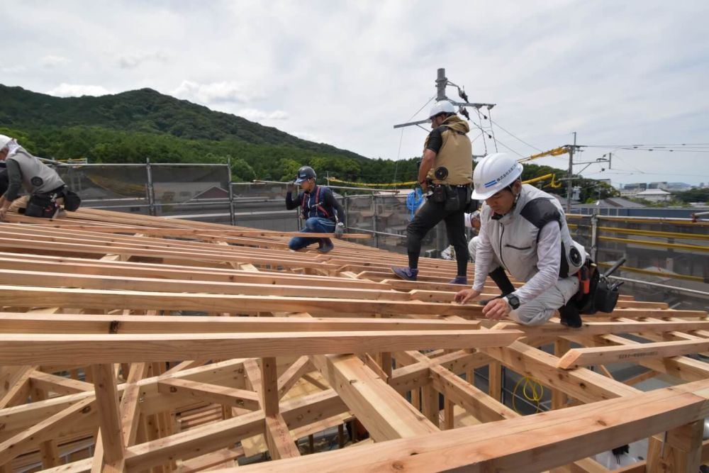 福岡市城南区06　注文住宅建築現場リポート④　～上棟式～