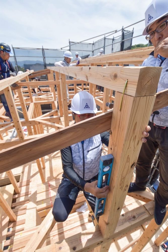 福岡市城南区06　注文住宅建築現場リポート④　～上棟式～