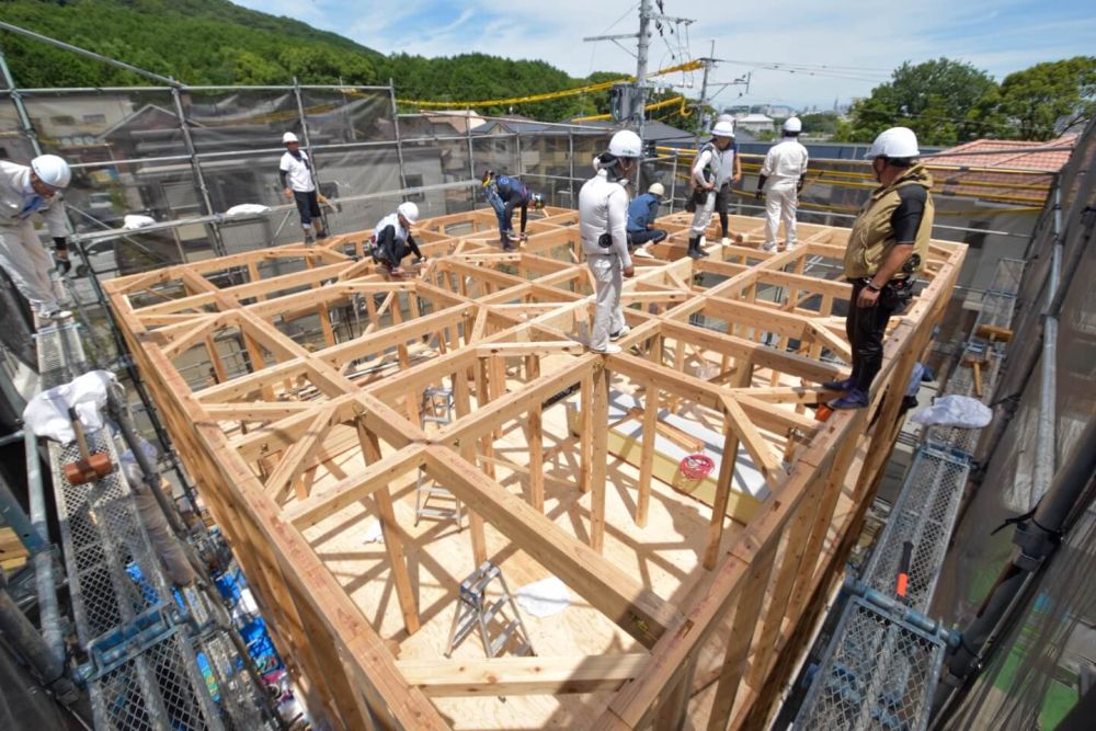 福岡市城南区06　注文住宅建築現場リポート④　～上棟式～