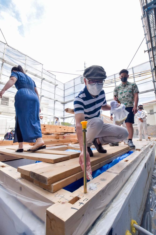 福岡市城南区06　注文住宅建築現場リポート④　～上棟式～