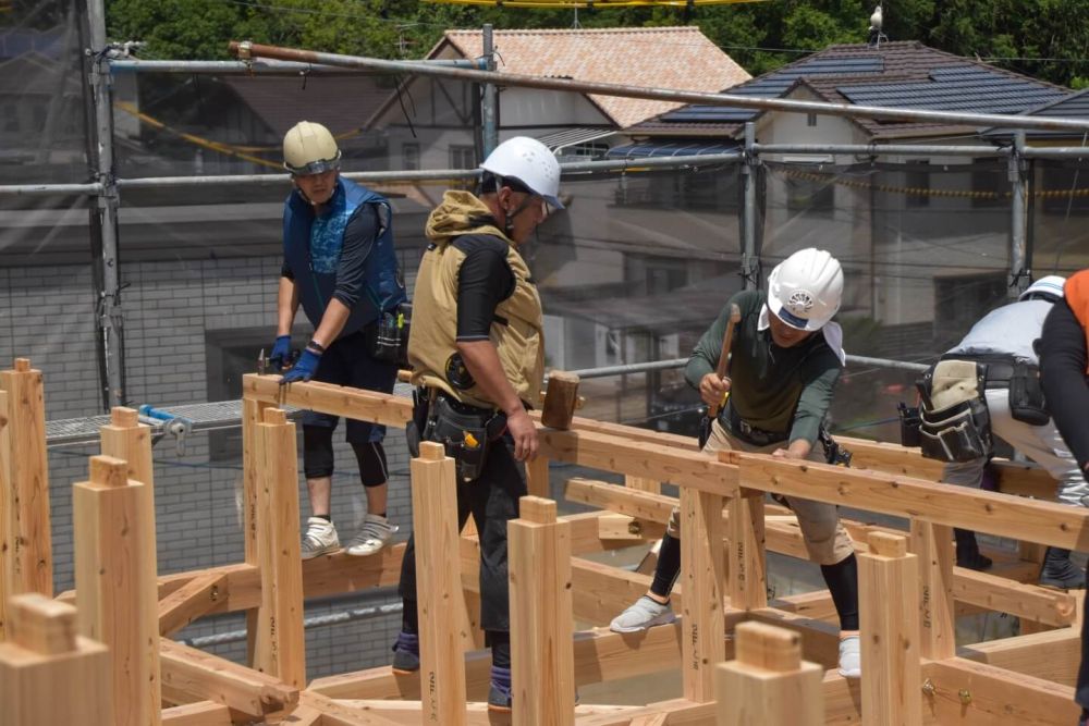 福岡市城南区06　注文住宅建築現場リポート④　～上棟式～