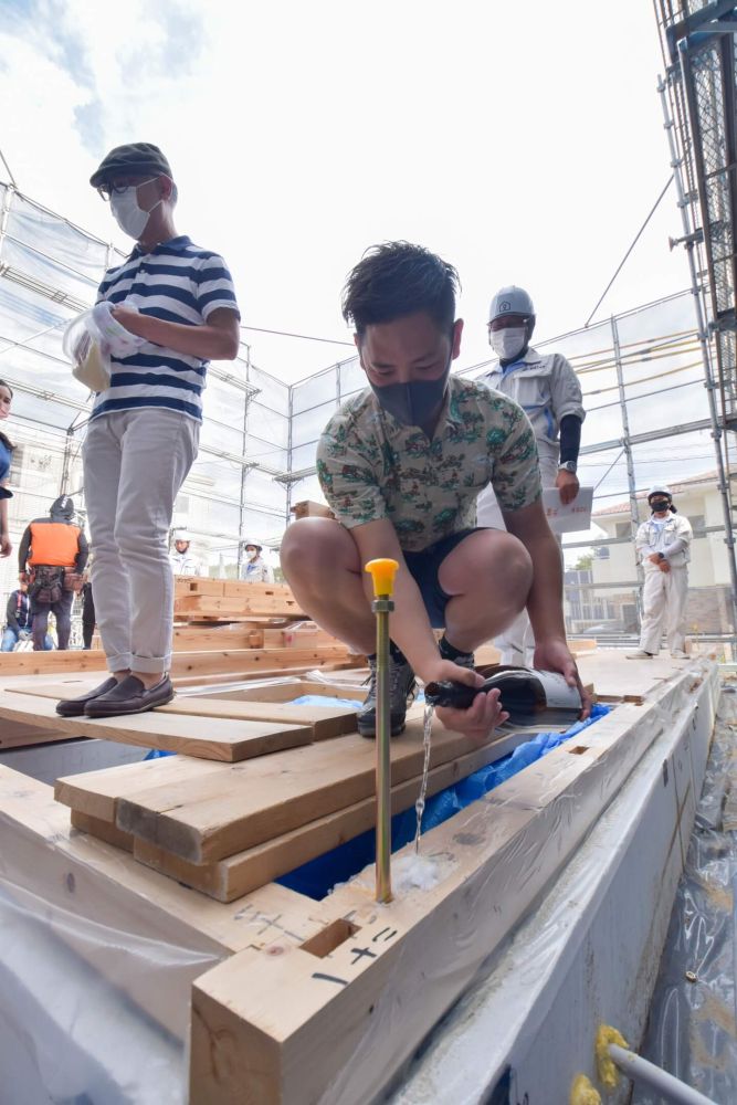 福岡市城南区06　注文住宅建築現場リポート④　～上棟式～