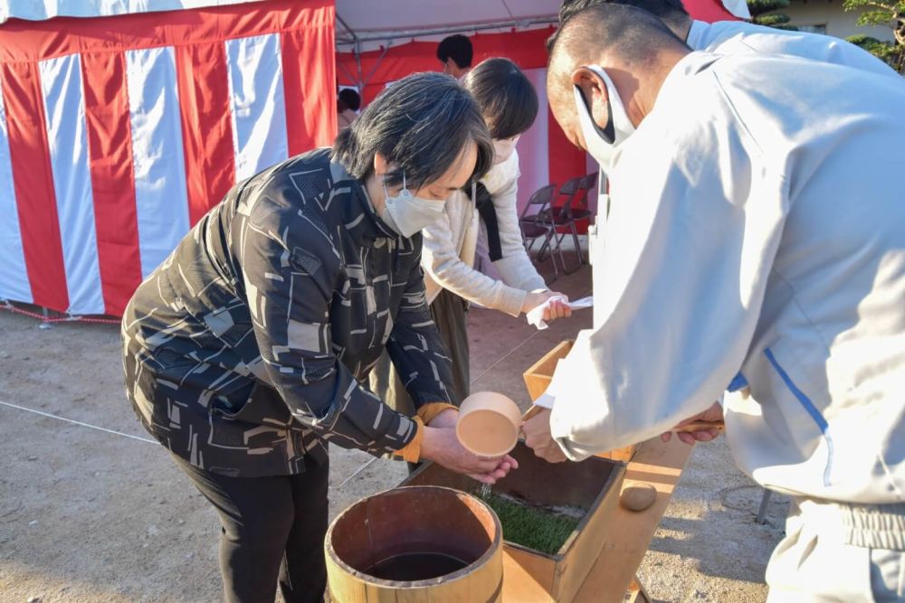 福岡県那珂川市08　注文住宅建築現場リポート①　～地鎮祭～