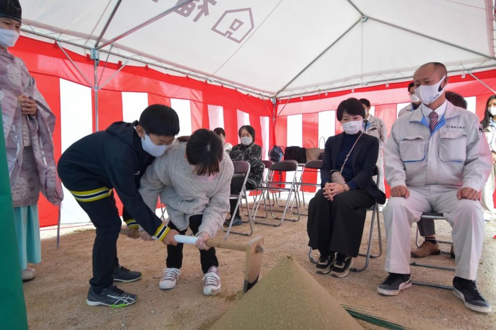 福岡県那珂川市08　注文住宅建築現場リポート①　～地鎮祭～