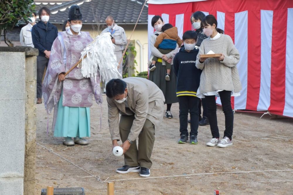 福岡県那珂川市08　注文住宅建築現場リポート①　～地鎮祭～