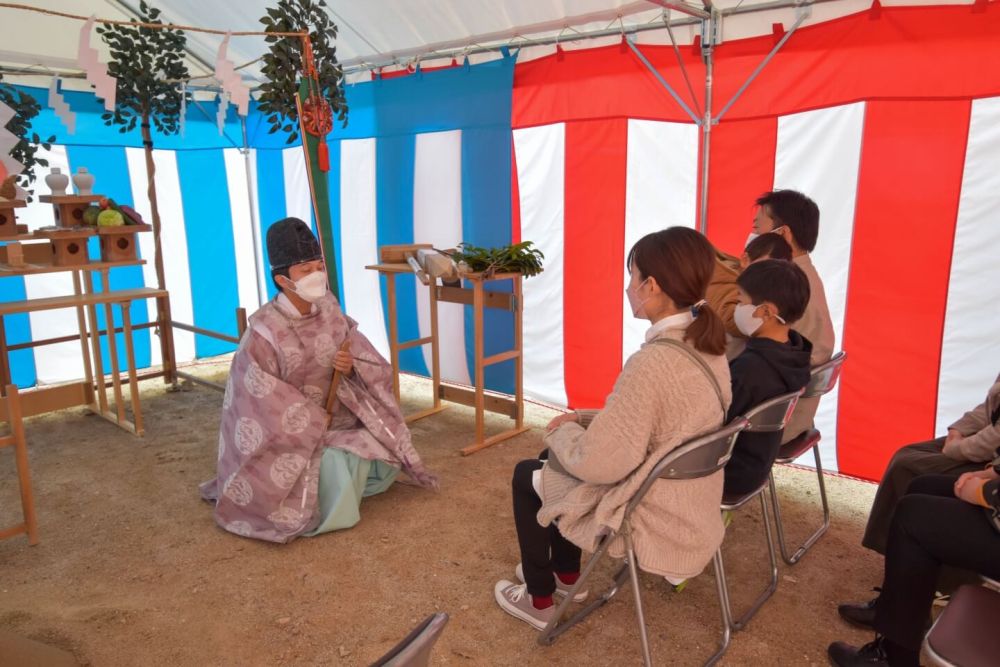 福岡県那珂川市08　注文住宅建築現場リポート①　～地鎮祭～