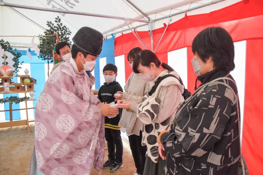 福岡県那珂川市08　注文住宅建築現場リポート①　～地鎮祭～