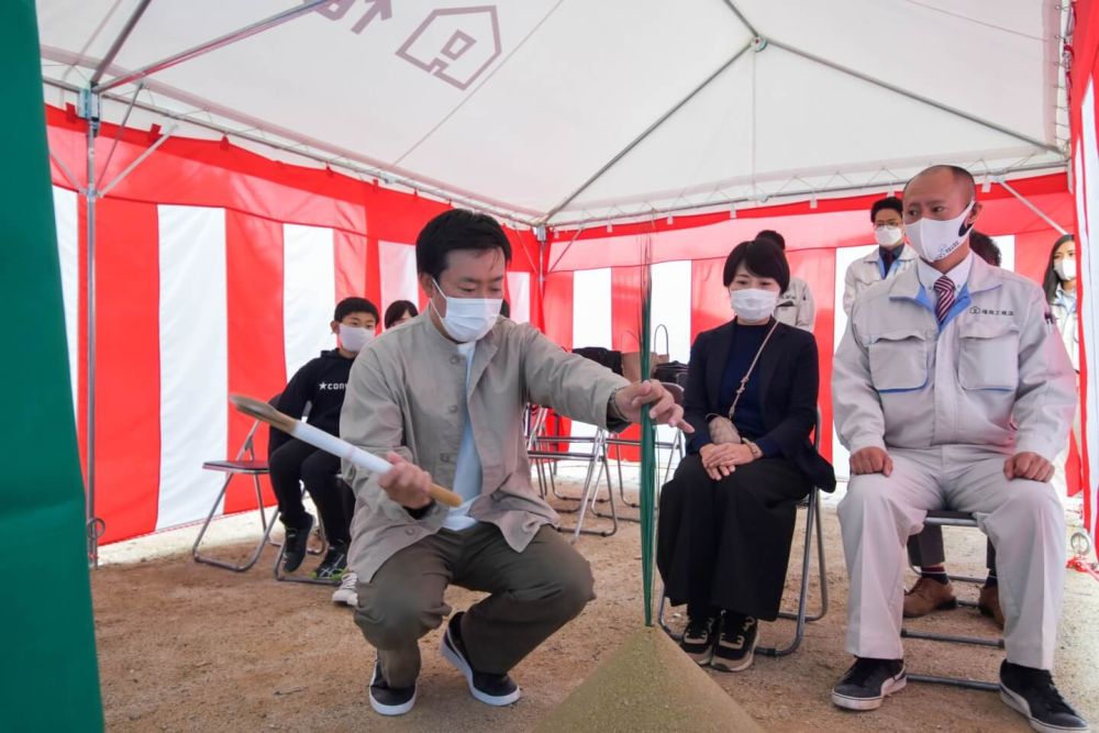 福岡県那珂川市08　注文住宅建築現場リポート①　～地鎮祭～