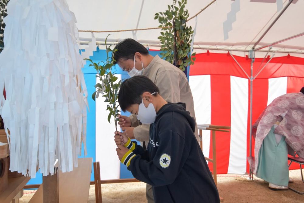 福岡県那珂川市08　注文住宅建築現場リポート①　～地鎮祭～