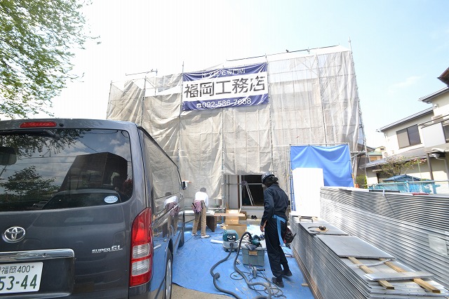 「福岡市南区15」注文住宅現場リポート⑧【外装工事】【サイディング】