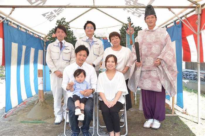 福岡県三井郡大刀洗町02　注文住宅建築現場リポート①　～地鎮祭～