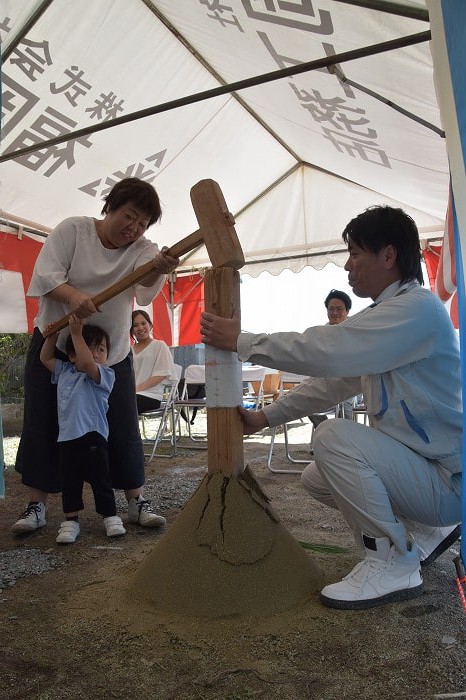 福岡県三井郡大刀洗町02　注文住宅建築現場リポート①　～地鎮祭～