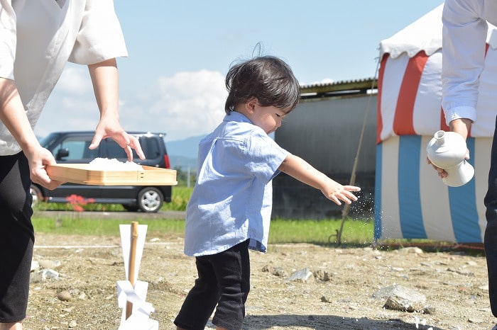 「三井郡大刀洗町02」注文住宅現場リポート①【地鎮祭】