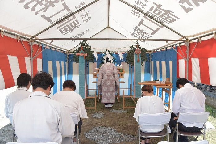 福岡県三井郡大刀洗町02　注文住宅建築現場リポート①　～地鎮祭～