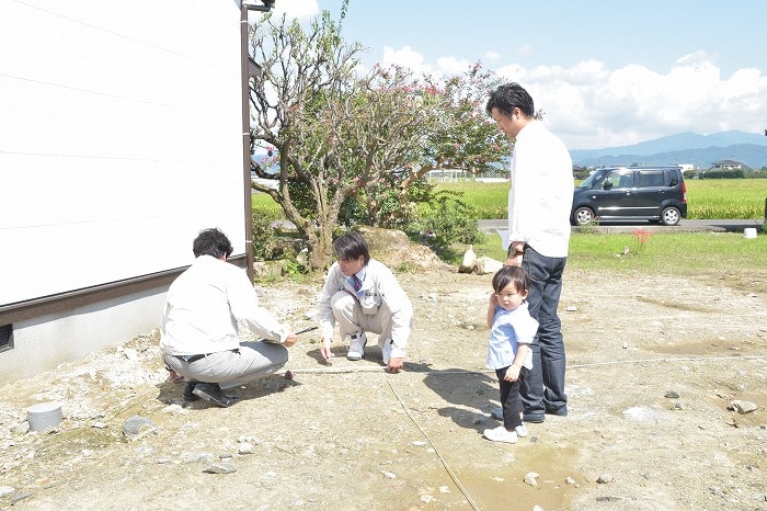 「三井郡大刀洗町02」注文住宅現場リポート①【地鎮祭】