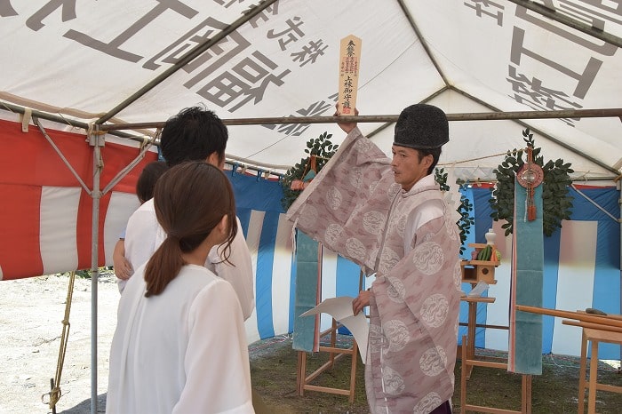 「三井郡大刀洗町02」注文住宅現場リポート①【地鎮祭】