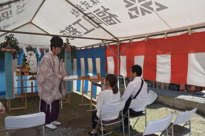 「三井郡大刀洗町02」注文住宅現場リポート①【地鎮祭】