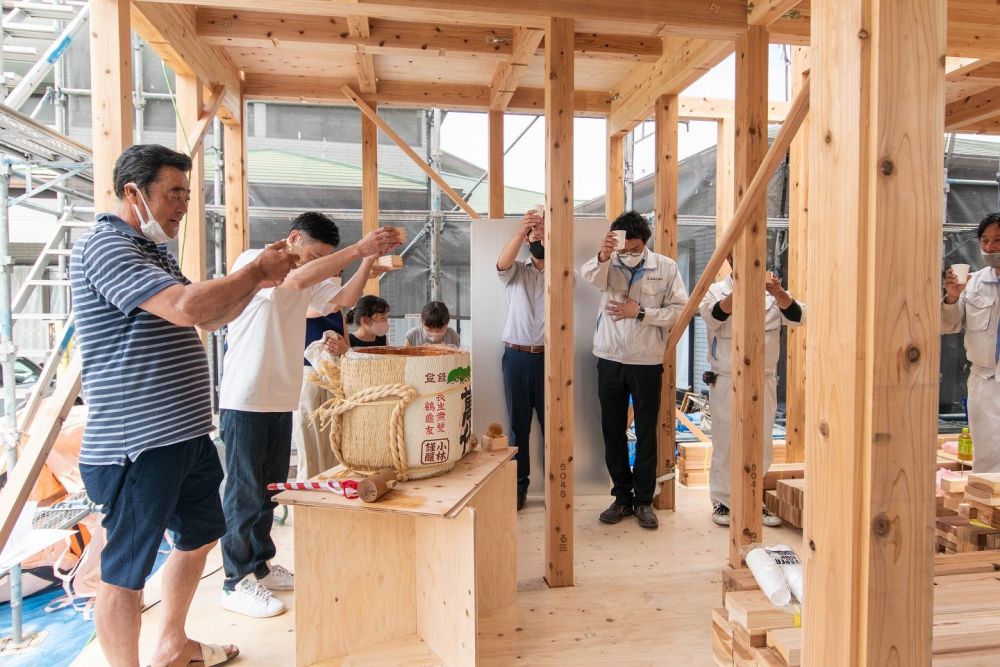 「福岡市南区22」注文住宅現場リポート③【上棟式】
