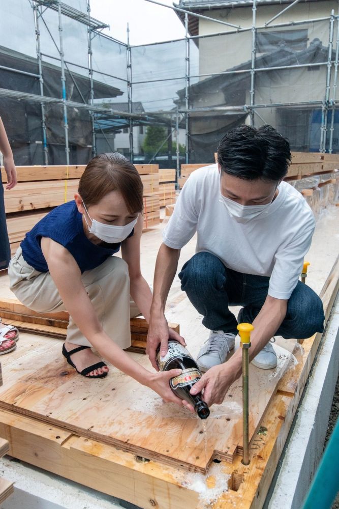 福岡市南区22　注文住宅建築現場リポート③　～上棟式～