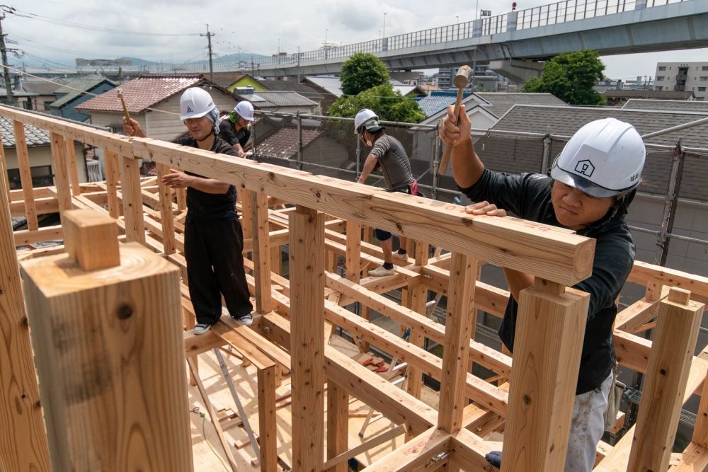 福岡市南区22　注文住宅建築現場リポート③　～上棟式～