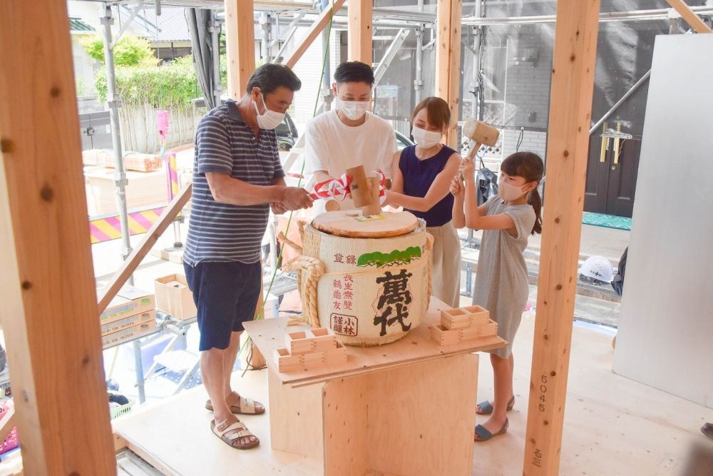 「福岡市南区22」注文住宅現場リポート③【上棟式】