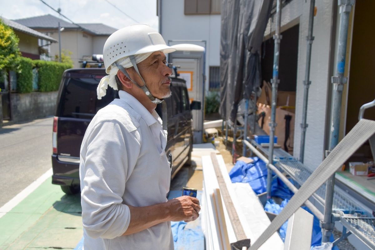 福岡市早良区野芥02　注文住宅建築現場リポート④　～外装工事・サイディング工事～