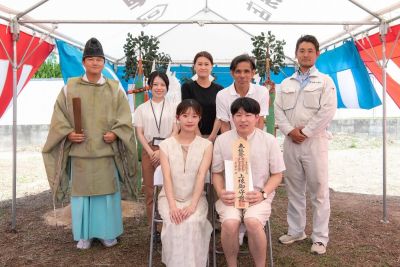 「水巻町03」注文住宅現場リポート①【地鎮祭】