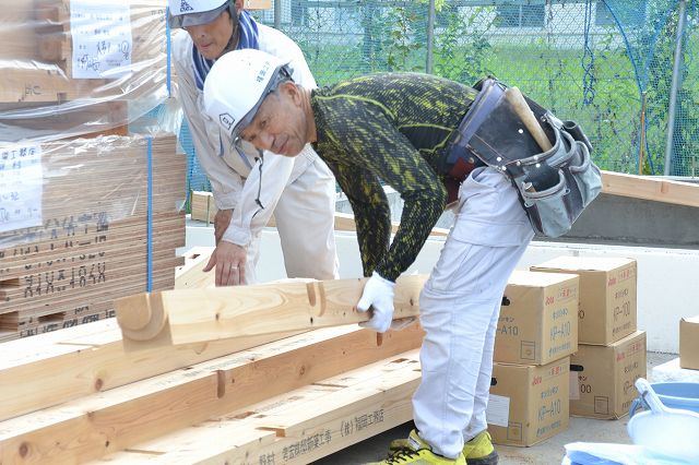 福岡市東区05　注文住宅建築現場リポート⑤　～土台敷～