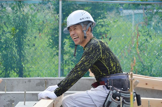 福岡市東区05　注文住宅建築現場リポート⑤　～土台敷～