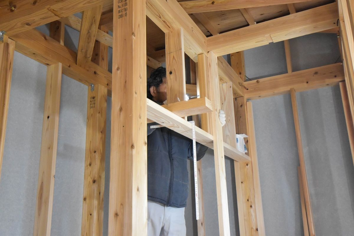 「三井郡大刀洗町04」注文住宅現場リポート④【木工事】【下地】