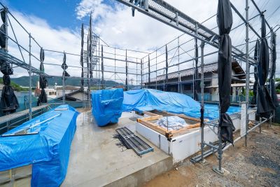 「直方市02」注文住宅現場リポート①【木工事】【土台敷】