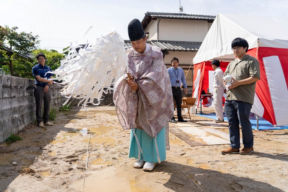 「春日市15」注文住宅現場リポート①【地鎮祭】
