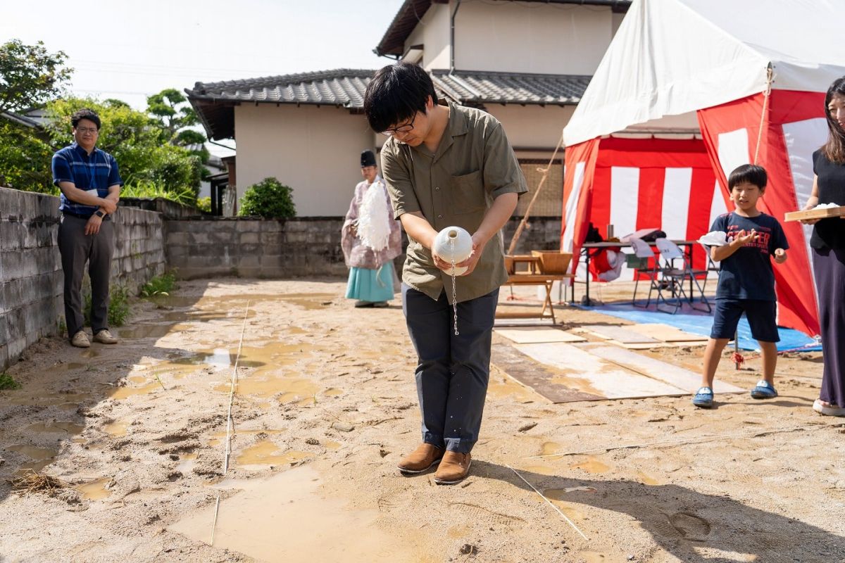 「春日市15」注文住宅現場リポート①【地鎮祭】