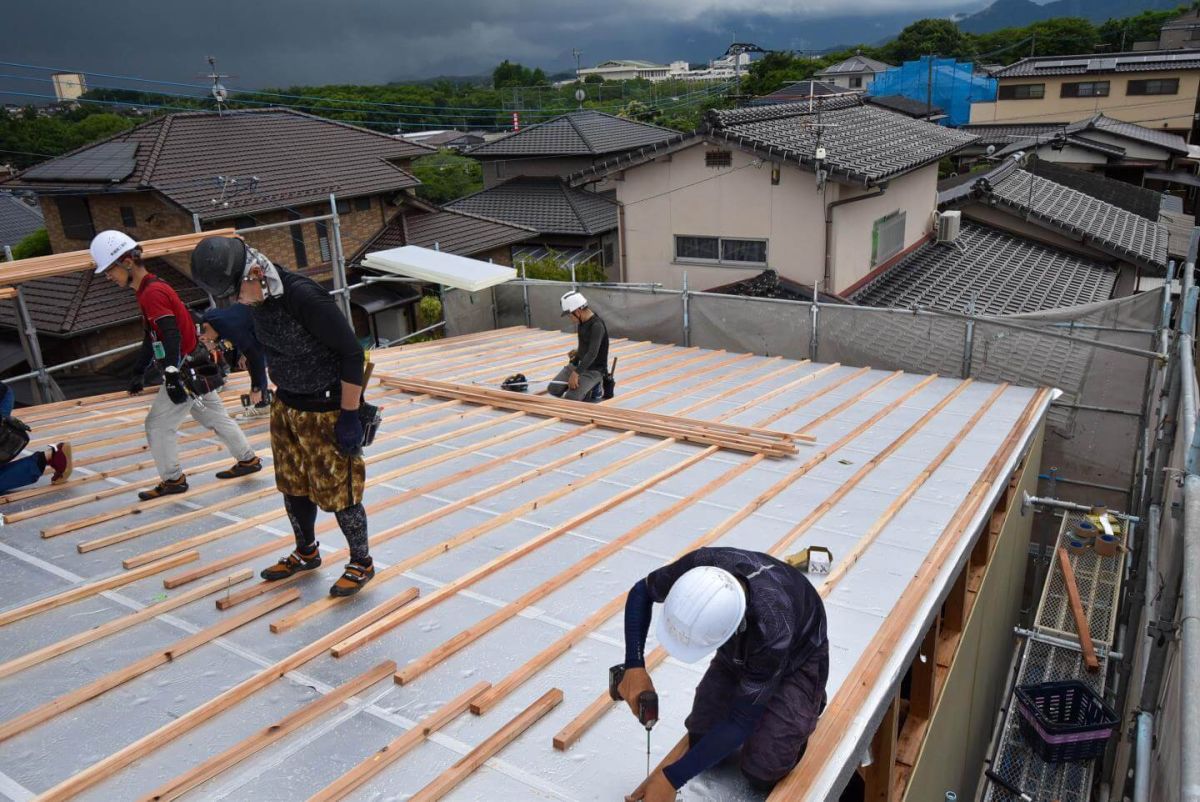 福岡県飯塚市02　注文住宅建築現場リポート④　～上棟式・後半～ 